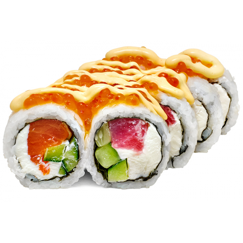 Рол з лососем і тунцем