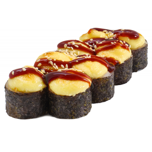 Запечений хосомакі з креветкою